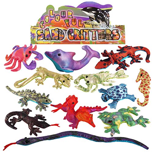 Henbrandt Ltd The Harlequin Brand 3 x Arena Animales Figuras de Animales Marinos Iguana Animales Dragón Serpiente obsequios