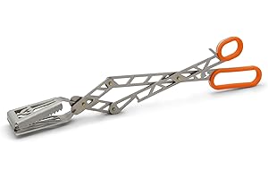 Grillrost.com Das Original T-Rex - La Pince à grillades Premium d'Allemagne - Force maximale grâce à la démultiplication du Levier - Acier INOX -