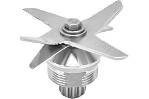 JIAWU Hochwertige Edelstahl-Klingen-Baugruppe für Mixer und -Standardbehälter - Entsafter-Extraktionsklinge mit 6 Lamellen