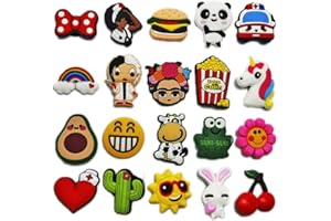 HOMENATUR Accessori per Crocs - 20 Pezzi - Spilla per zoccoli sanitari - Decorazioni per Scarpe - Pins Ciondoli Shoe Charms - Donna Uomo Bambini - Sanità Ostelleria - Lavoro Parrucchiere