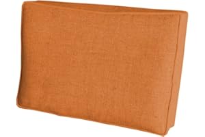 ‎CHILLY PILLEY chilly pilley Palettenkissen Palettenauflage Palettenpolster Sitzkissen Rückenlehne Kaltschaum Schaumflocken Füllung viele Größen und Farben (Seitenkissen 60x40x12cm, Orange)