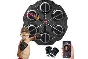 CEWROM Music Boxing Machine, Neue Smart Bluetooth-Musik-Boxmaschine mit Boxhandschuhen, LED Musik Boxmaschine, 3 Geschwindigkeiten, Unterstützt Bluetooth Geschenk Für Kinder Exercise