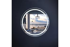 NOYHHAV Baño Espejo Redondo con Luces Interruptor Táctil de Luz LED Tricolor (Tamaño：40CM,15.7IN)