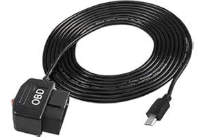 XMSJSIY OBD/OBD 2 do tachografu miniaturowy kabel zasilający USB do diagnostyki pokładowej kabel zasilający 12 V - 40 V do monitorowania 5 V/3 A/tryb Acc - 3,5 m