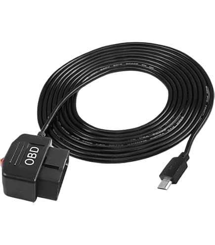 Convertisseur 12V Vers 5V Mini USB - Pour DVR Voiture, Protection Basse Tension, Câble 1.5m, Fils Cuivre