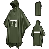 Poncho Antipioggia Ultraleggero 70g - Impermeabile, Antivento, Unisex Per Trekking E Viaggi - Foto 2