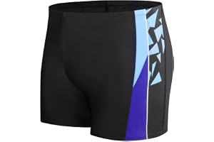 AOOSU Snabbtorkande badbyxor för män, boxershorts för män, ventilerande snörning, smal passform för strandsimning
