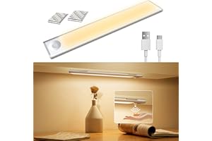 ‎AVACOM Küche Unterbaubeleuchtung LED,Küche Licht Unterschrank mit Bewegungsmelder,Dimmbare Leiste 2700k Warmweiß,Nachtlicht Schrankbeleuchtung Innen Wiederaufladbarkeit Batterie für Schlafzimmer,Treppen