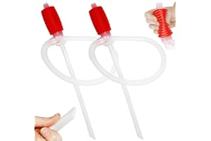 Suuwwn Handpumpe Umfülllpumpe Ölpumpe Absaugpumpe mit Siphon,2Pcs Universal Benzinpumpe Hand Kraftstoff Umfüllpumpe Öl Absaugpumpe Siphon Pumpe für Benzin Auto Wasser Öl Flüssigkeit