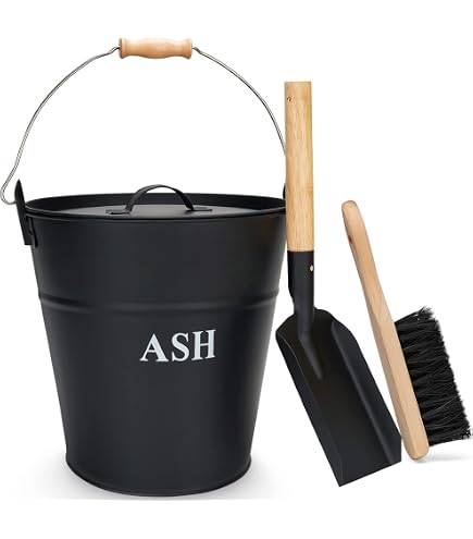 LIVLIG Secchio Con Coperchio 10 L, Secchio Di Zinco, Secchio Cenere Con - 9