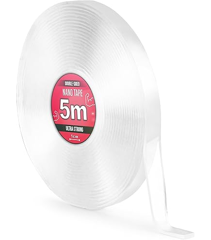 Nano Tape - Klussen - 5 Meter Lang - Dubbelzijdig Plakband Extra Sterk - Transparante Dubbelzijdige Tape Extra Sterk - NanoTape - Muur Tape - Waterdicht - Herbruikbaar | Best Deals Online BV