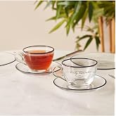 Bella Maison Daily Reminder 2'li &Ccedil;ay Fincan Seti Siyah (240 cc)