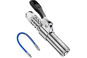 Ceisazira Engrasadora Manual, Pistola de Grasa G Acoplador con 30 cm Manguera, Acoplamiento de Pistola de Engrase, Boquillas de Engrase por Presion para Todo Tipo e Pistolas de Engrase