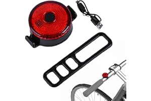 ALWIDA Luces De Bicicleta - Lámpara Trasera De Bicicleta Con Carga USB | Luz De Seguridad Para Bicicletas | Luz Trasera De Liberación Rápida De Ciclo Recargable Por USB | 3 Modos De Iluminación Luz Resistent