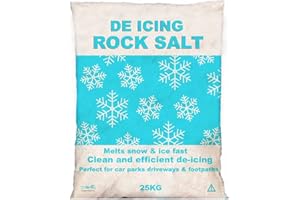 LEAP HORSE 2x 12KG of Grit Rock Salt for Weeds De-Icing Salt Grit for clearing Paths, Driveways & Roads of Snow & Ice - White Salt