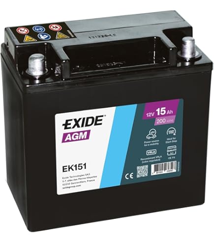 Exide Start-Stop Auxiliary EK091 - Exide 12V 9 Ah Akü - 63,00