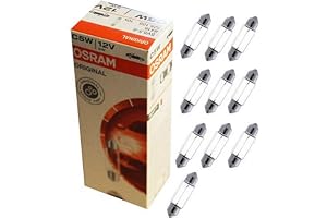 OSRAM ORIGINAL FESTOON, C5W Extraljuslampa, 6418, 12V, Kapsel (10 Pieces)