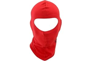 warrior gears 100% Cotton Balaclavas for Men Balaclava Black Red Face Hood Women Balaclava for Outdoor Sports Cycling Motorcycle Driving One Size