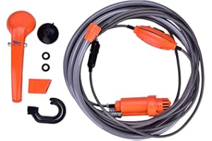 WAKECTS Kit de Douche de Voiture Portable 12 V avec Pompe Puissante, Léger et, Taille Compacte, Installation Facile, adapté au Camping, à la Navigation de Plaisance
