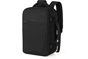 COOLIFE Ryanair Handgepäck 40x30x20, Rucksack Handgepäck Flugzeug 24L, Rucksack 40x30x20 Easyjet mit 15 Zoll Laptopfach, Business Reisetasche für Weekender, Campus, Schwarz
