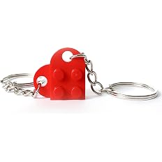 LEGO Red Love Heart Keychain Keyring Valentines Birthday Gift - View 8