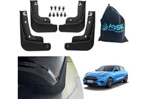 BESTEVMOD AOSKonology for Mustang Mach E Mud Flaps Splash Guards Exterior Accessories, Mach-E mud Flaps Splash Guards(Set of Four) No Need tp Drill Holes, (MF-2)