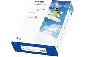 inapa Drucker-/ Kopierpapier tecno Superior: 160 g/m², A4, 250 Blatt, hochweiß