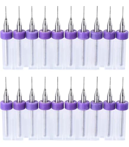 Mikrobohrer-Set Aus Wolframstahl – 0,5–2,5 Mm, 10 Stück Mit 3,175 Mm Schaft