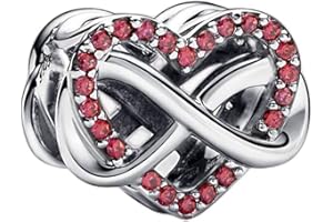 BEEUVIP Charmes Animaux personnages vie pour Bracelets - Charms de Perles ajourées en Argent Sterling 925, charmes de Coeur d'amour pour Bracelets et Colliers pour Femmes Filles