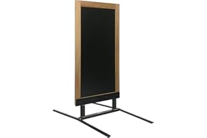 INTERFACE-PLV Panneau trottoir sur ressorts dimensions 128 x 65 cm cadre bois couleur miel - Fabrication française