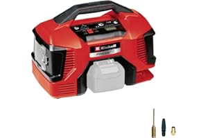 Einhell Kompresor akumulatorowy PRESSITO 18/21 Power X-Change (Li-Ion, 18 V, pompa wysokiego i niskiego ciśnienia, cyfrowy wyświetlacz, funkcja automatycznego wyłączania, bez akumulatora i ładowarki)