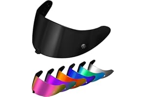 PSLER Visière de Casque pour Exo R420(NON compatible avec R520) Visière Teintée pour Casque Moto Accessoires(Noir Foncé)