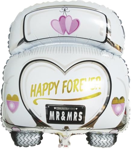 Ballons Mylar Mr & Mrs Auto-Obturants - Décoration Mariage Champêtre - Pour Hélium Ou Air - Ensemble Photogénique
