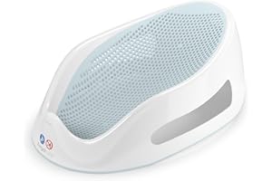 Angelcare - Baby Bath Support - Soft Touch Support - Water Level Indicator - Ideal for Babies Less Than 6 Months Old - Aqua