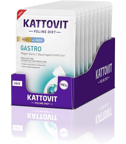 Kattovit - Gastro Trockenfutter fr Katzen | Katzen-Trockenfutter zur  Untersttzung des Magen-Darm-Systems | Ditfutter als Alleinfuttermittel  fr ausgewachsene Katzen | 6 x 400 g : Amazon.de: Haustier