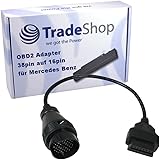 Vhbw Obd2 Adapterkabel On Board Diagnose Stecker 38pin Obd1 Auf 16pin Obd2 Kompatibel Mit Mercedes Benz Fahrzeug Diagnosegerate 40cm Amazon De Elektronik Foto