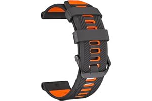 U-LIMVE Bracelet de Montre pour Garmin Forerunner 965/Forerunner 955/Forerunner 945/Forerunner 935, Bracelets de Remplacement en Silicone Souple 22mm