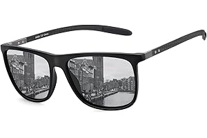 ZENOTTIC Occhiali da sole polarizzati uomo in fibra di carbonio staffa occhiali da sole quadrati guida pesca golf sport protezione UV400