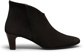 Lady Botines con Escote en V Negro : Amazon.es: Moda
