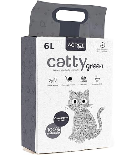 LifeGreen Naturalissima Kattenbakvulling voor katten, 2 kg, actieve kool, met erwtenvezel en maïszetmeel, plantaardig, biologisch afbreekbaar, klonterend, 3,8 l, geurremmend LifeGreen Naturalissima Kattenbakvulling voor katten, 2 kg, actieve kool, met erwtenvezel en maïszetmeel, plantaardig, biologisch afbreekbaar, klonterend, 3,8 l, geurremmend