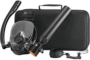 VEVOR Scuba Tank, 0.5L Portable Scuba Diving Tank, Dive Oxygen Cylinder Supports 5-10 Minutes Underwater Breathing, 32.81 ft Diving Depth, Lung Tanks Kit with Snorkel Mask for Underwater，No Pump