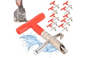 CIKONIELF 10 sztuk królik automatyczne poidła smoczkowe gryzonie poidło poidło gospodarstwo drób picie typu długopis akcesoria dla królika świnka morska fretka szczur mysz