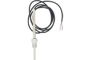 OTOMATICO 1/4 pollice 6mm sonda temperatura ntc 3950 ntc sensore di termistore con pozzetto inox termocoppia 30 50 100 150 200 300 400 500mm (100mm)