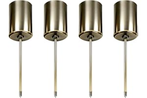 ‎FOX·BUNNY Adventskranz Kerzenhalter,Retro Weiß Adventskerzenhalter Metall Kerzenleuchter 4 Stück, für Adventskranz Weihnachten Kerzenteller Mit Dorn