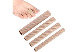 PLABBDPL Manicotti per Dita Dei Piedi, 4 Pezzi Tubo Proteggi dita Piedi, Copri Dita in Gel Tagliabile, Salva Punte e Proteggi Dita, Protezione Dita Piedi per Prevenire Vesciche, Calli e Duroni (S+2*M+L)