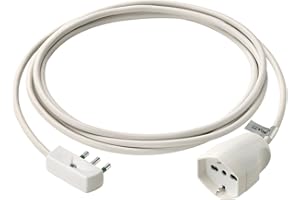 Vimar 0P32381.B Cavo prolunga lineare 3 metri, 3G1, spina piatta salvaspazio 2P+T 16 A 250 V Spa17, Bianco, 3m