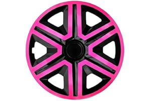 NRM Tapacubos Action, Rosa de Negro 15 Pulgadas (4 x Universal)