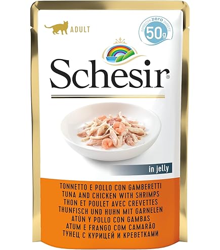 Sachet Chat - Schesir Filets De Poulet Avec Jambon En Gelée - 85 Gr