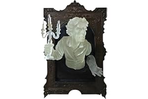 Botiniv Fantasma nello Specchio Decorazione di Halloween 3D Creativo Fantasma Specchio Statua Resina Luminosa Scultura da Parete Meterial Decor per Halloween Decorazione d'interni