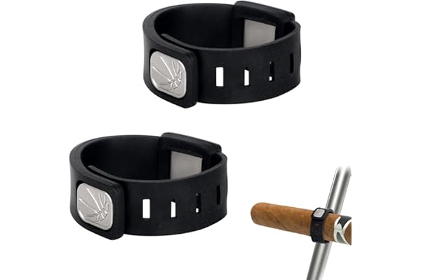 BOXOB 2pcs Porte-Cigares Magnétiques pour Voiturette de Golf, Porte-Cigares Portable Mains Libres Sécurisé et Réglable Accessoires pour Hommes Golf Pêche Barbecue Sport et Plein Air
